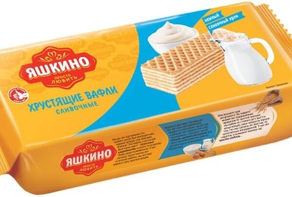 Вафли Яшкино Яшкинские сливочные, 300г