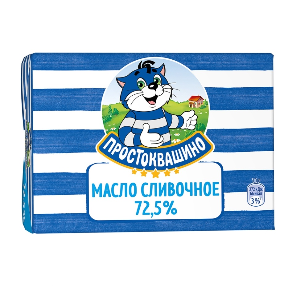 

Масло сливочное Простоквашино Крестьянское 72.5%, 180 г