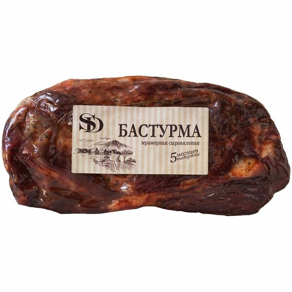 Бастурма SD Мраморная из свинины сыровяленая вес