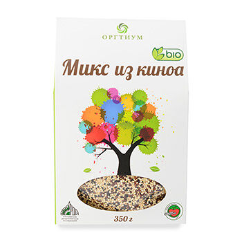 Крупа Оргтиум Киноа трёхцветная (белая, чёрная, красная)