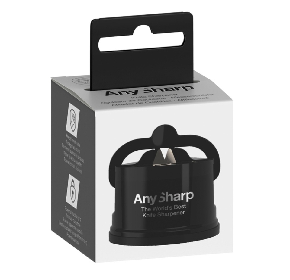

Точилка для ножей AnySharp пластиковый корпус, черный, Китай