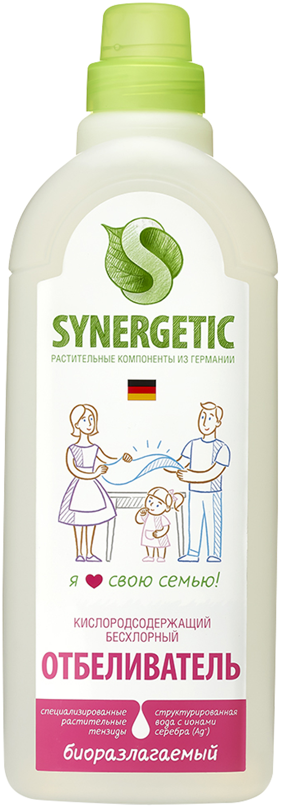 

Отбеливатель для белья Synergetic кислородосодержащий бесхлорный 1 л