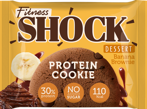 

Печенье протеиновое FitnesShock Dessert Банановый брауни 35 г