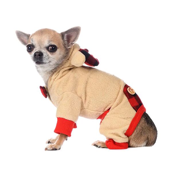 Костюм для собак XS бежевый (унисекс)