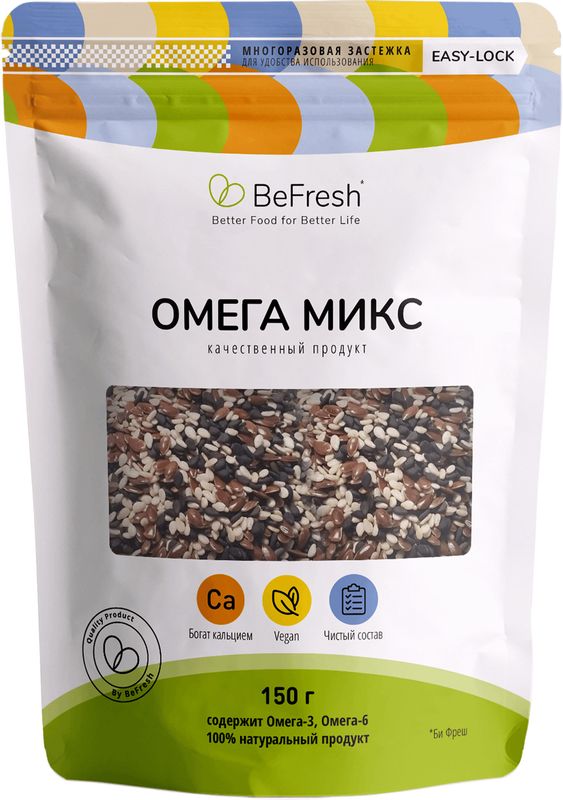 

Смесь сушеная BeFresh Омега Микс из семян 150 г