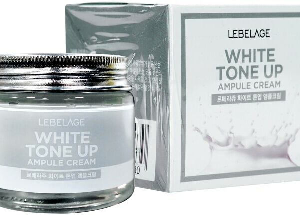 Крем для лица Lebelage White Tone Up Ампульный Выравнивающий тон 70мл