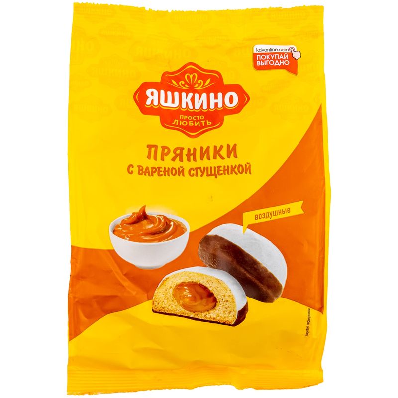 

Пряники Яшкино с вареной сгущенкой, 350 г