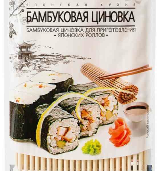 Бамбуковая циновка для приготовления японских роллов Sen Soy Премиум, 59 г