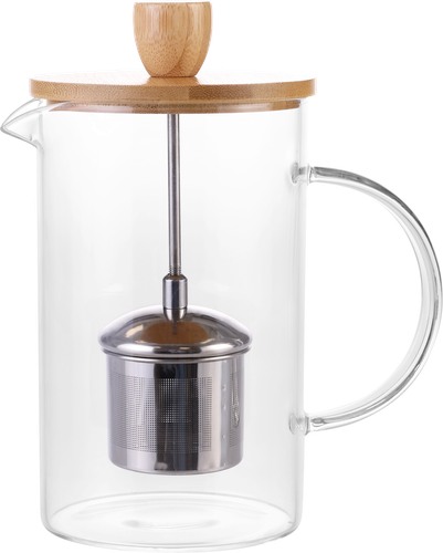 

Чайник заварочный HOMECLUB с ситечком, стекло, бамбук, 800мл, Арт. YN-TI4