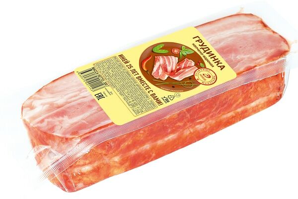 Грудинка Иней Копчено-вареная 300г