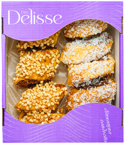 

Изделия хлебобулочное слоеные Delisse Арахисовое с кокосом 500 г