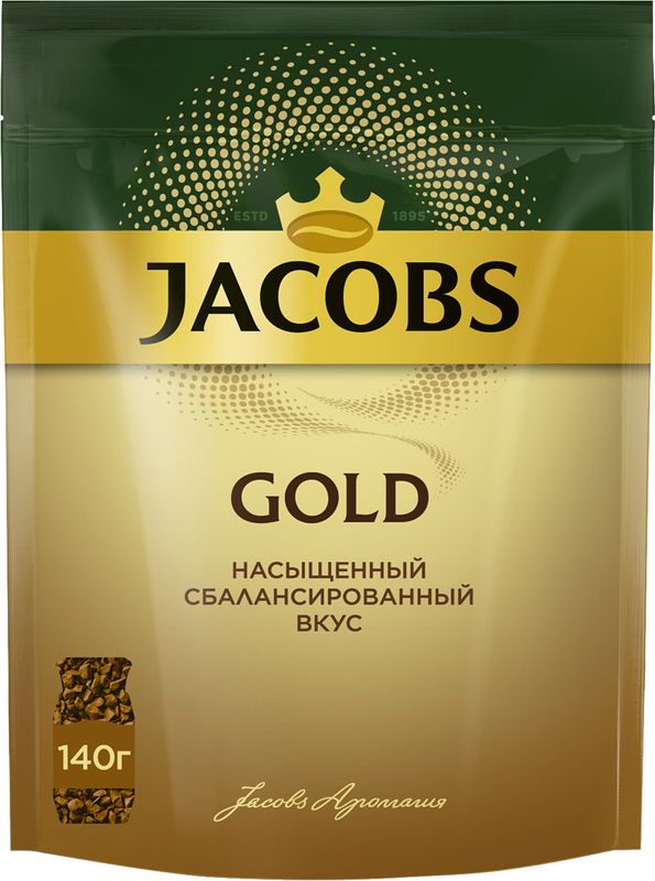 

Кофе растворимый Jacobs Gold 140 г