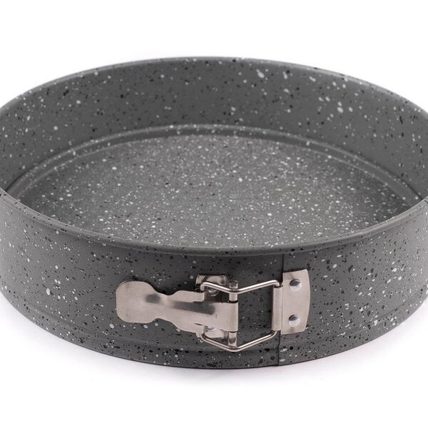 Форма для выпекания торта металлическая антипригарная с мраморной крошкой со съемным дном 26 см (арт. CB01097-26, код 133611) Fresca