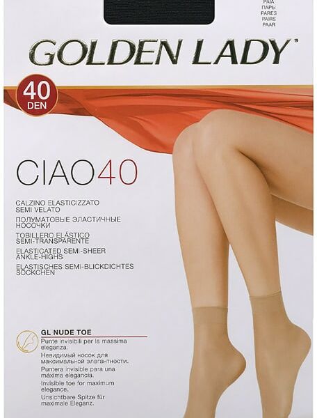 Носки женские Golden Lady Ciao 40 Nero Черные 2 пары