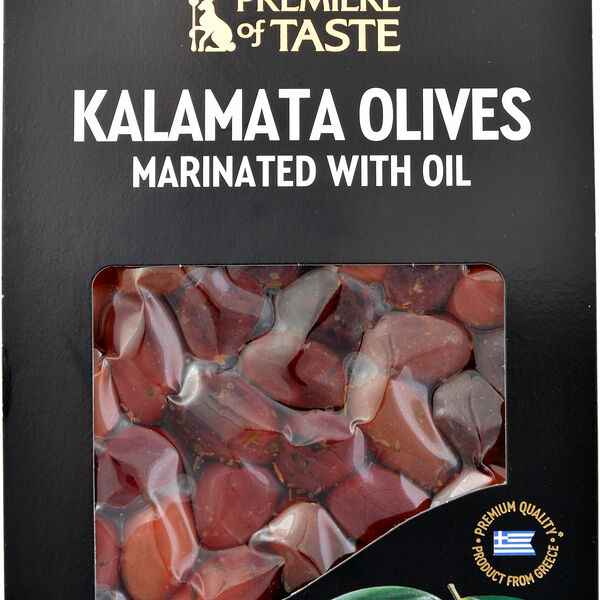 Оливки Premiere of Taste Каламата с травами с косточкой, 150г