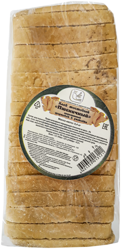 

Хлеб Кузбассхлеб Пшеничный тостовый в нарезке, 400г