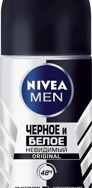 Антиперспирант Nivea Men Невидимый для чёрного и белого роликовый, 50мл