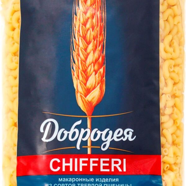 Макароны Добродея Рожки гладкие 900 г