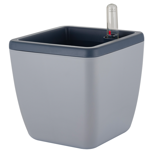 Горшок с автополивом InGreen Munchen 1,5л с внутр вст 0,85л квадратный Утренний туман