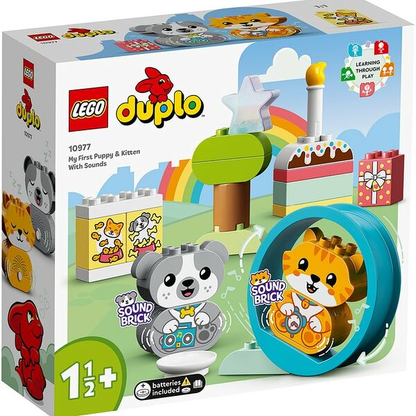 Конструктор LEGO DUPLO My First 10977 Мой первый щенок и котенок и их звуки
