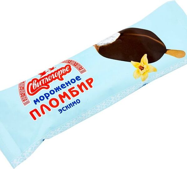 Эскимо Свитлогорье пломбир ванильное в глазури 15%, 80г