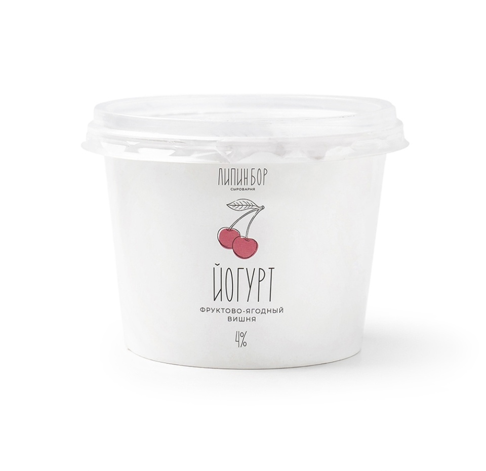 

Йогурт фруктово-ягодный Липин бор Вишня 4% 250 г