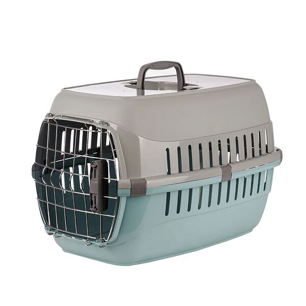 Переноска Moderna для кошек и собак мелкого размера Aquarelle, 56х37х35 см, с металлической дверью и замком