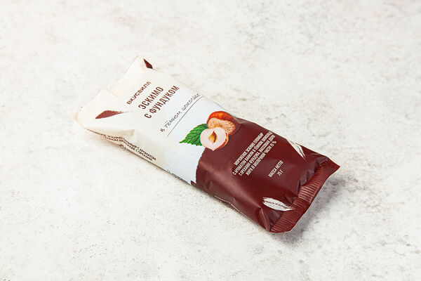 Эскимо в темном шоколаде с фундуком(Продукт замороженный)