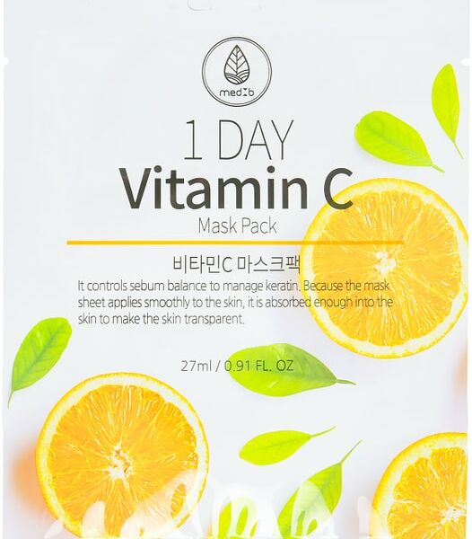 Маска для лица Med B 1 Day с витамином C 27мл