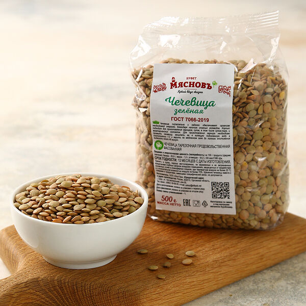 Чечевица зеленая МясновЪ Буфет, 500 г 