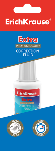 

Жидкость корректирующая ErichKrause Extra с кисточкой 20 мл