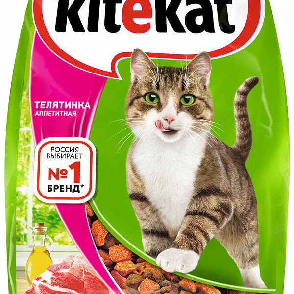 Сухой корм для кошек Телятинка аппетитная ТМ Kitekat (Китикет)