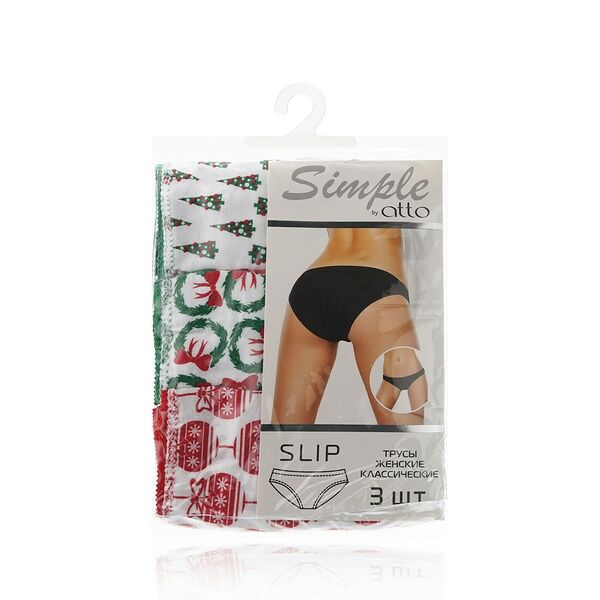 Женские трусы Atto Simple TK-44, XL, 3шт
