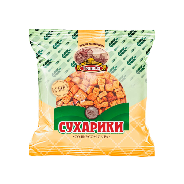Сухари Трапеза Салатные со вкусом сыра 150 г