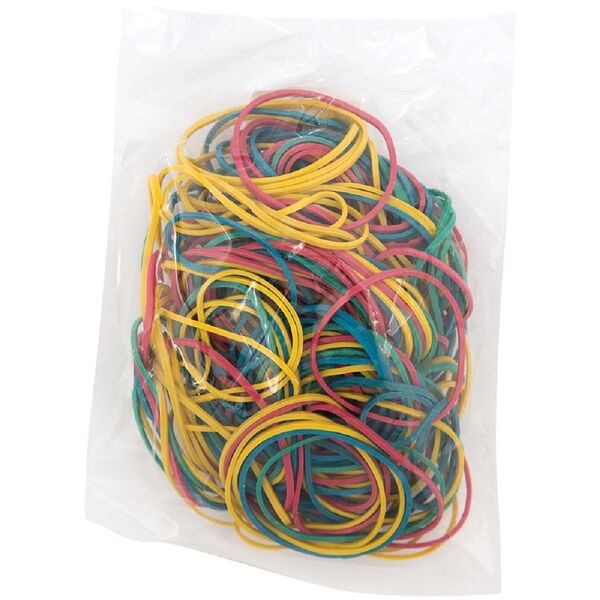 Банковская резинка 100г, диаметр 40мм, ассорти, европодвес  RB_17955 шт Office Space