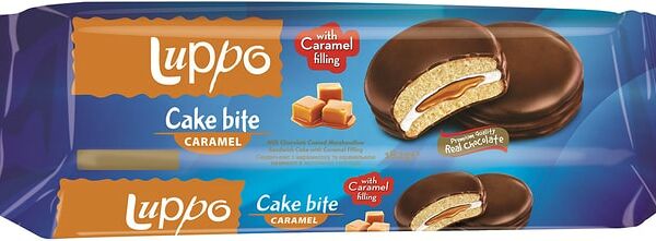 Кекс Luppo caramel с маршмелоу и карамелью 