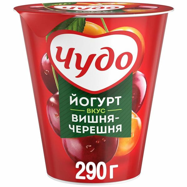 Йогурт фруктовый Чудо вишня-черешня 2.5% 290 г