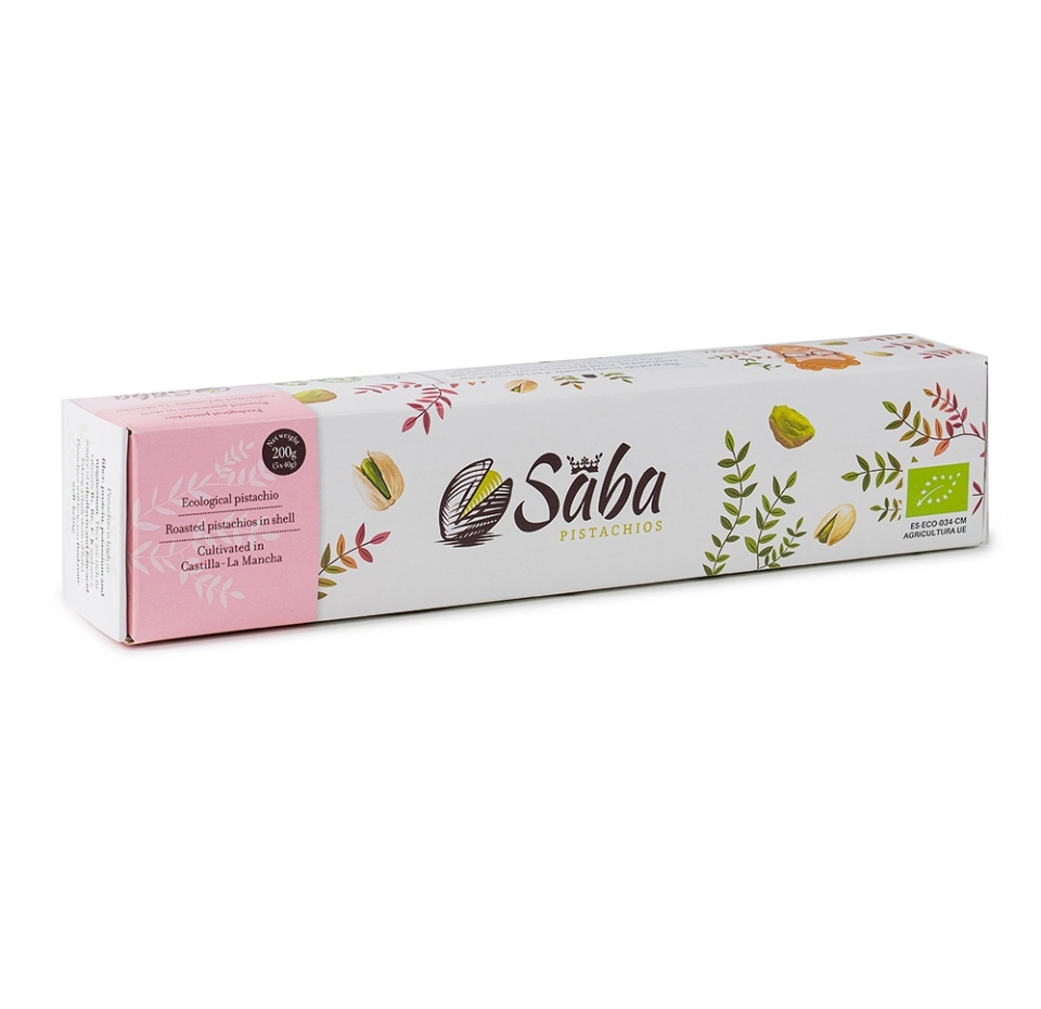

Орехи Saba Pistachios фисташки жареные неочищенные 200г, Испания