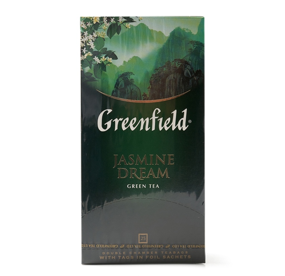 

Чай пакетированный Greenfield Jasmine Dream зелёный 25х2 г