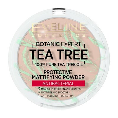 Пудра для лица Eveline Cosmetics Эксперт по ботанике Чайного дерева 002 Слоновая кость (Botanic Expert Tea tree 002 Ivory) матирующая 9 г