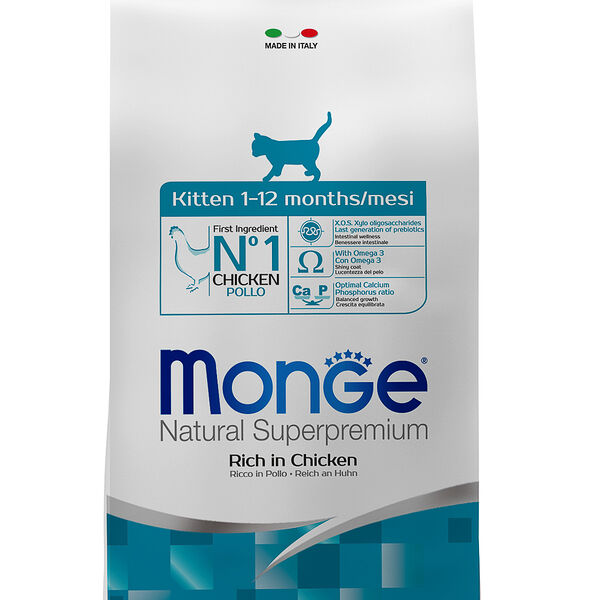 Сухой корм Monge Cat Kitten для котят Курица, 1.5 кг