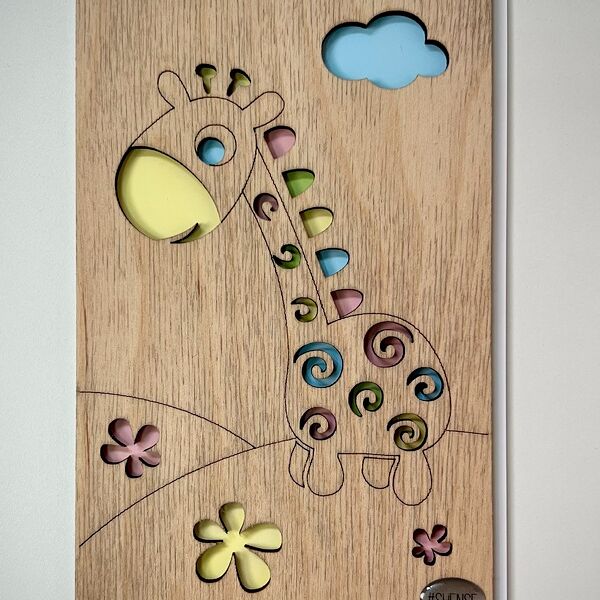 Открытка Shense винтаж Жирафик