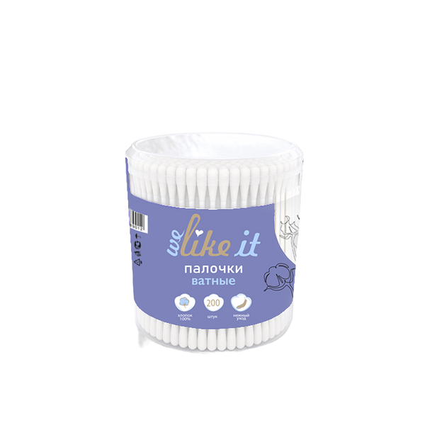 Like Палочки ватные банка 200 шт