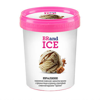 Мороженое BRandICE Пралине 12% 600г