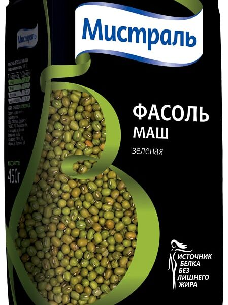Фасоль Мистраль Маш зеленая 450г
