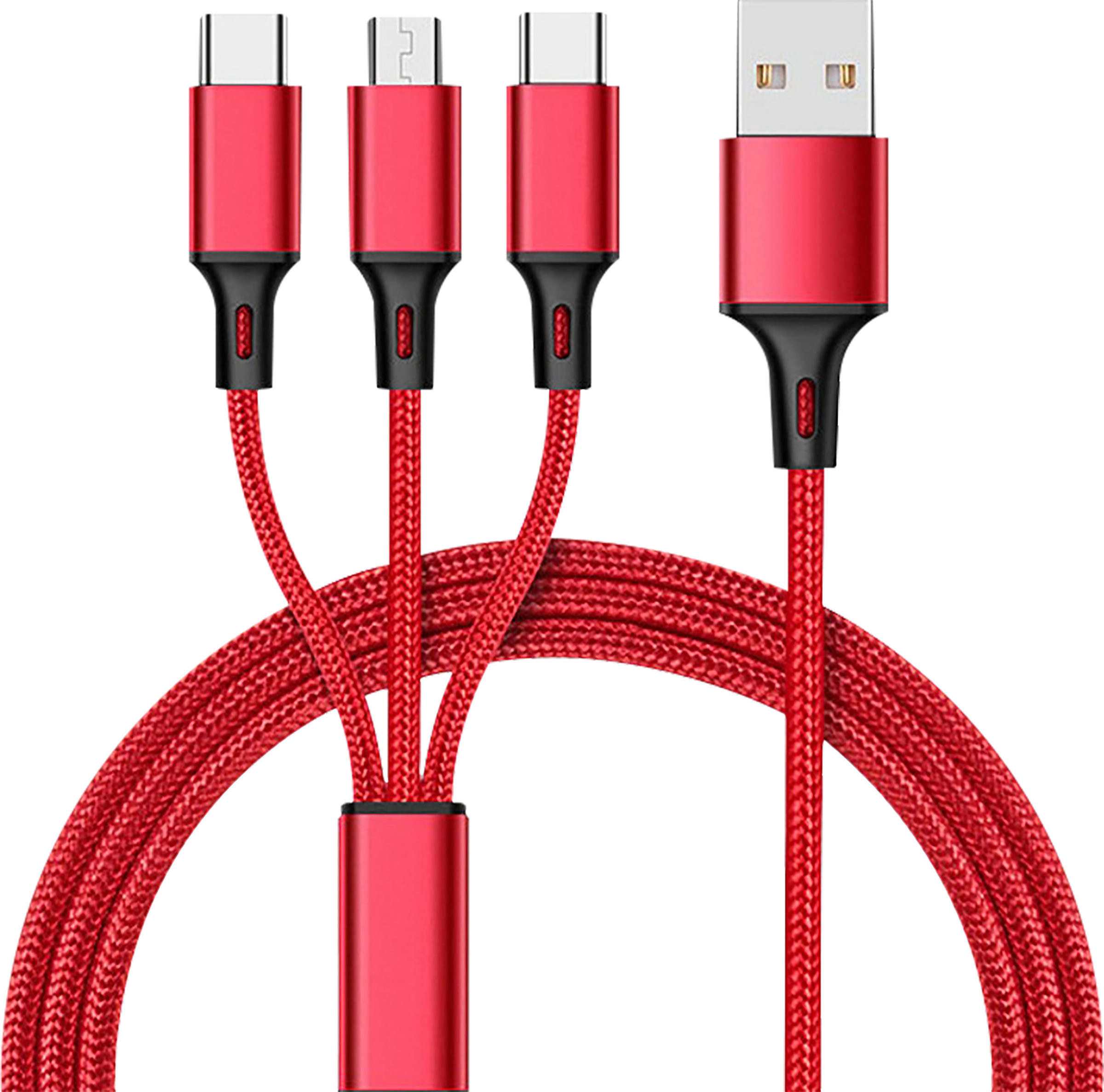 

Кабель для зарядки и передачи данных LENTEL 3в1 Арт. AL-2