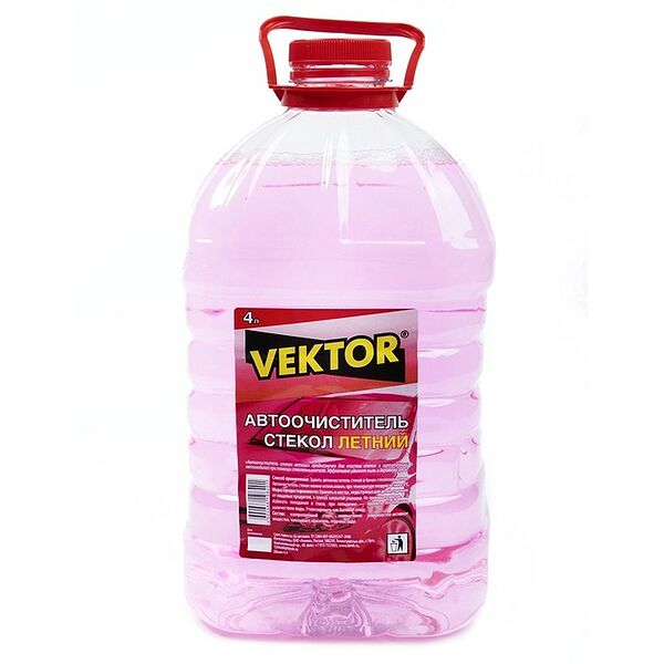 Автоочиститель стекол летний VEKTOR, 4 л