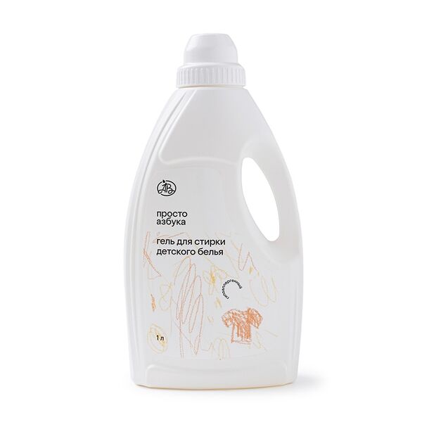 Гель для стирки детского белья «Просто Азбука» гипоаллергенный 1л, Россия