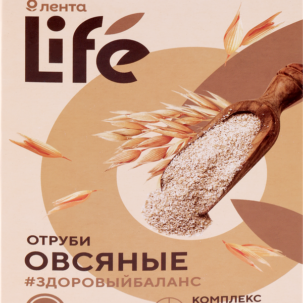 Отруби овсяные ЛЕНТА LIFE, 400г