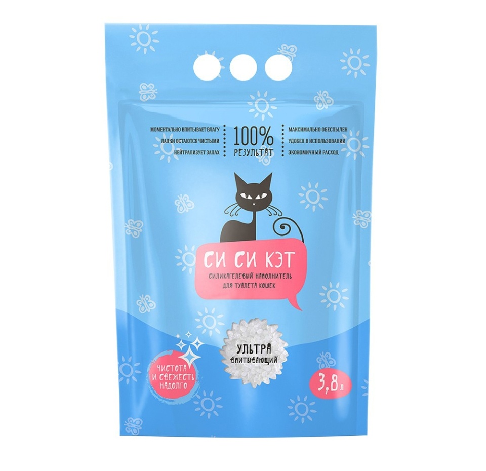 

Наполнитель для туалета "СиСиКэт" силикагель 3.8 л, Россия